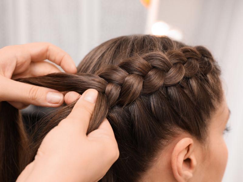 Simple braids for festive holiday looks